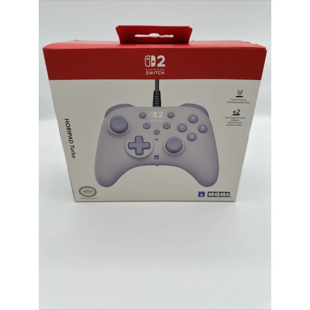 Hori HORIPAD Turbo Wired Controller for Nintendo Switch 2 Cozy Lavender